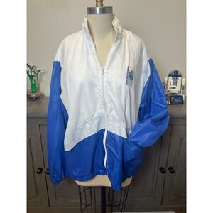Vintage 90s Passport to Fitness Windbreaker Jacket Men's/Women's XL Retro Sport